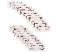 Ipetboom 19pcs Halloween Eye Makeup Stickers with Pumpkin Spider Web Bat Eyeliner Easy Removal Temporary Eye Shadow Decals for Sensitive Skin Party Decorations