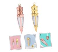 Ipetboom 1bag Lip Gloss Bottles Creative Radish Design Empty Tubes for Lip Oil Gloss and Tint Durable and Portable Makeup Dispenser Golden and Rose Gold for Travel and Gifting