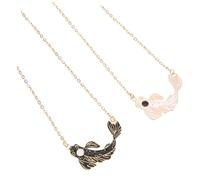 Ipetboom 1Pair Couples Koi Fish Matching Necklaces Tai Chi Inspired Friendship Jewelry Durable Unique Special Occasions Elegant Design for Couples and Friends