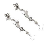 Ipetboom 1Pair Vintage Tarot Dangle Earrings for Women Lightweight Ear Accessory for Casual Occasions Creative Design to Enhance Your Outfit and Reflect Your Personality