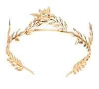 Ipetboom 1pc Alloy Leaf Hair Accessories for Wedding Bridal Headband for Bride Bridesmaid Flower Girl Elegant Hairpiece for Birthday Decor