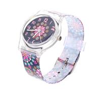 Ipetboom 1Pc Cartoon Pattern Wrist Watch Stylish Casual Design for Students Lovely Floral Print Present for Friends Durable and Fashionable