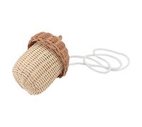 Ipetboom 1Pc Creative Mini Handbag for Rattan Basket Shaped Cross Body Pouch Fun Photo Prop Adorable and Practical Accessory for Boys