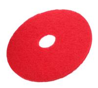 Ipetboom 1PC Floor Polishing Pad, Red 17 Inch Buffing Scrubber Machine Refill Disc Mat Cushion for Industrial Buffer Maintenance, Commercial Fabric Round Scrubbing on Hardwood Marble Porcelain Floors