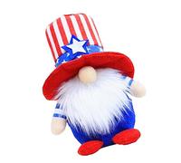 Ipetboom 1Pc Independence Day Gnome Doll Decorative Dwarf Adornment for Home Skin Friendly Material Unique Party Prop Visual Experience for Families