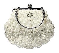 Ipetboom 1Pc Pearl Single Shoulder Bag for Women Retro Casual Handbag with Unique Design for Daily Essentials and Gifting for Dating and Outings Shell