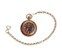 Ipetboom 1pc Vintage Style Quartz Pocket Watch Ebony Design Elegant Hanging Watch for Mechanical Decoration for Special Occasions
