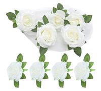 Ipetboom 1set Artificial Wedding Car Front Flower Decoration Faux Floral Adornment for Bridal Car for Wedding Themes and Photo Props Romantic Atmosphere