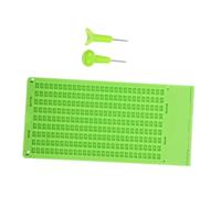 Ipetboom 1set Braille Writing Plate Stylus for Blind Learning Reusable Kit for Easy Braille Study Includes Writing Pens Board