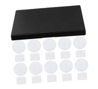 Ipetboom 1set Magnetic Eyeshadow Palette Built Mirror Empty Makeup Tray for Eyeshadow Blush and Loose Storage Sleek Black Design Secure Magnetic Fixation