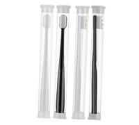 Ipetboom 1set Micro Nano Soft Bristle Toothbrush for Adults Ultra Cleaning Tool Portable Travel Toothbrushes for Comprehensive Oral Care 4pcs