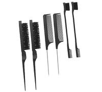 Ipetboom 1set Multi-use Hair Styling Combs Dual Tip Tail Comb for Natural Hair Detangling Hairdressing Anti-static Rounded Teeth for Pain Combing