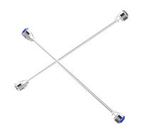 Ipetboom 1set Rhinestone Decorative Collar Pins for Men Stylish Collar Bar Stay Clips Elegant Tie Pin for Formal Events Accessory for Weddings Special Occasions 2pcs