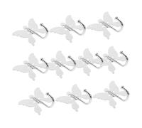 Ipetboom 1Set Stainless Steel Butterfly Wall Hook Elegant Decorative Hanger for Home Office Heavy Duty Wall Mounted Hooks for Towel Coat Keys Versatile Storage