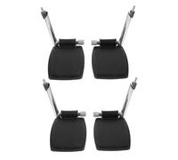 Ipetboom 2 Pair Wheelchair Footrests Replacement Swing Away Footplates for Wheelchairs Transport Chair Footrests Heel Loops