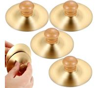 Ipetboom 2 Pairs 7cm Copper Finger Cymbals ’s Percussion Musical Instrument for Dance and Rhythm Learning