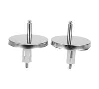 Ipetboom 2 Pairs Heavy Duty Toilet Seat Bolt with Plastic Expansion Nuts Quick Release Fixings for Fit Toilets Metal Screws and Rubber Expansion Plugs for Easy Installation and Secure