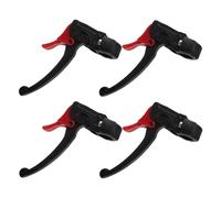 Ipetboom 2 Pairs Self-Locking Wheelchair Brake Handles for Transport Chairs Manual Wheelchairs Replacement Brake Lever Grips Plastic Construction Multipurpose Mobility Aid Parts