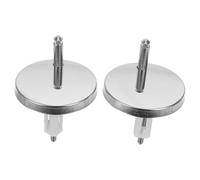 Ipetboom 2 Pairs Toilet Seat Expanding Screws Kit with Quick Release Plastic Bolts and Rubber Expansion Plugs Heavy Duty Fastener Bolts for Toilet Lid Hinge Replacement Complete Fixing for