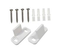 Ipetboom 2 Pcs Carbon Steel Sliding Barn Door Floor Guides Heavy Duty Bottom Rail Stopper Smooth Polished Surface Quiet Operation Reliable Track Holders for Sliding Door Safety