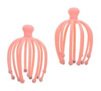 Ipetboom 2 Pcs Head Claw Massager Set Handheld Scalp Massage Tool Multifunctional 12-Claw Scalp Massager for Stress Relief and Relaxation at Home or Office Random Color