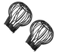 Ipetboom 2 Pcs Roof Gutter Funnel Protective Guard Filter Shield in Black Pp Material, Easy to Install and Prevent Parasites Breeding, for Home and Garden Drainage