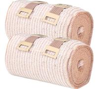 Ipetboom 2 Rolls Cotton Compression Wraps for Ankle and Pet, Flexible and Breathable Athletic Sports Pressure Wraps, Non-Stick to Body Hairs, for Sports Protection