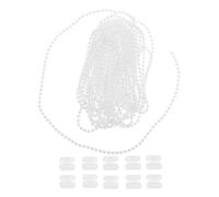 Ipetboom 2 Set Beaded Roller Blind Chain Repair Kit for Vertical Roman Shades Fit Cord Replacement for Smooth Lifting Easy Installation Spare Accessories for Window Roller Blinds