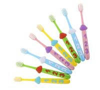 Ipetboom 2 Sets Soft Bristle Toothbrush for Ages Preschool Cartoon Design with Fun Number Handles Gentle Manual Oral Care for Teeth Cleaning and Gum Protection