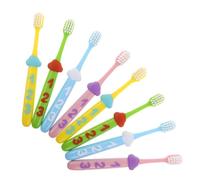 Ipetboom 2 Sets Toothbrushes with Soft Bristles for Sensitive Gums Playful Number Handle Tooth Brush for Teeth Oral Health for Growing Mouths Gentle Cleaning