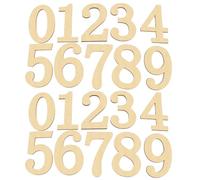 Ipetboom 2 Sets Wooden Educational Number Beige DIY Mathematical Learning Ornaments for ’ Room Decor and Early Childhood Counting Activities