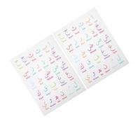 Ipetboom 2 Sheets Arabic Alphabet and Numeral Wall Poster for Decor Preschool Educational Charts with Bright Colors and Patterns Suitable for Boys and Learning Bedroom and Classroom