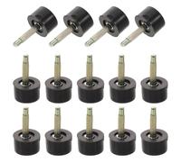 Ipetboom 20 Pairs Black Round High Heel Replacement Tips, Non-Slip Heel Protectors for Women’s Shoes, 10mm Thin Stem Caps for Shoe Repair and Restoration