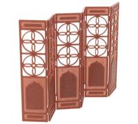 Ipetboom 20 Scale Chinese Style Desktop Privacy Divider for Dollhouse and Miniature Scene Model, Decorative Mini Screen Panel for Room Divider and Home Decor