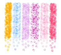 Ipetboom 2000pcs Artificial Rose Petals Color Decorations Wedding Decor Artificial Petals Wedding Table Scatter Flower Faux for Pink Big Small Bulk Fake Rose Large Silk Polyester