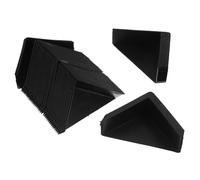 Ipetboom 200pcs Black Corner Protectors Plastic Frame Edge Guards for Furniture Cabinets Picture Frames Shipping Moving Protective Packaging Bumpers
