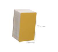 Ipetboom 200pcs Blank Metal Business Cards Laser Engraving Blanks for DIY Name Plates Tags Gold Finish Professional Use