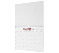 Ipetboom 2026 18-Month Wall Calendar Spiral Binding with Twin-Wire Hook, Large Monthly Planner for Home Office School, English Holiday Dates Yearly Wall Planner