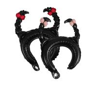 Ipetboom 20pcs Balloon Hairband Twisted Braid for Party Decorations Whimsical Fun Headwear for Girls Women