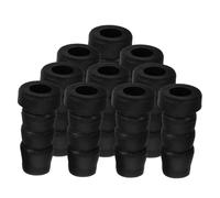 Ipetboom 20pcs Black Rolling Chair Wheel Covers Hole Diameter Sleeve Inserts for Office Furniture Caster Replacement and Floor Protection with Enhanced Stability and Resistance