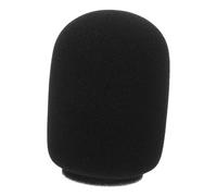 Ipetboom 20Pcs Black Thickened Microphone Sponge Covers Professional Mic Protective Covers Lapel Windscreen for Feedback Reduction Compatible with Various Microphones