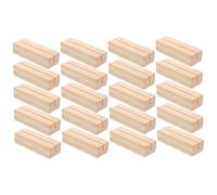 Ipetboom 20Pcs Card Stands for Business Cards and Photos Solid Wood Memo Clip Holders for Home and Office Decor Photo Clamps and Note Organizers