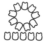 Ipetboom 20pcs Cat Keychain with Spring Ring Zinc Alloy Keyrings for DIY Pendant Creations Backpack and Bag Charms Key Hooks for Unique Accessory Design