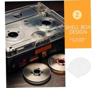 Ipetboom 20pcs Clear Single CD Boxes Reusable Portable Clam Shell Cases for Home Storage Thickened PP Material Disc Holders Protecting Against Scratches and Dust