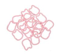 Ipetboom 20pcs Colorful Enamel Keychain with Spring Snap Carabiner Hooks Cute Cream Cat Design for Bags Purses Backpacks Alloy Clips for Outdoor Camping and Everyday Use
