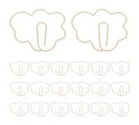 Ipetboom 20pcs Cute Cloud Paperclips Made of Rubber and Iron, Decorative White Bookmark Clips for Documents and Notes, Fun Office and Classroom Accessories for Students and Teachers