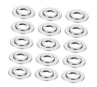 Ipetboom 20pcs Decorative Fire Sprinkler Head Cover Stainless Steel Trim Ring for Ceiling Safety Integration Versatile Double Layer Design for Aesthetic Appeal Commercial and Residential