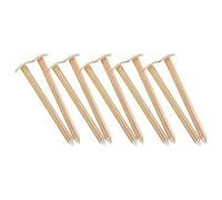 Ipetboom 20Pcs Galvanized Survey Marker Stakes 7Cm Ground Nails for Property Boundary Marking, Lawn Edging, and Outdoor Land Survey Projects with Low Profile Design