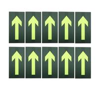 Ipetboom 20Pcs Glow in the Dark Arrow Stickers for Trail and Outdoor Camping, Removable Adhesive Directional Signs for Safety Marking and Hiking Path Guidance
