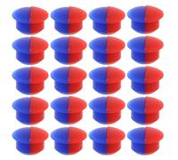 Ipetboom 20pcs Hot Cold Faucet Handle Index Buttons Red Blue Silicone Caps for 6.7mm Holes Kitchen Bathroom Faucet Temperature Indicator Accessories